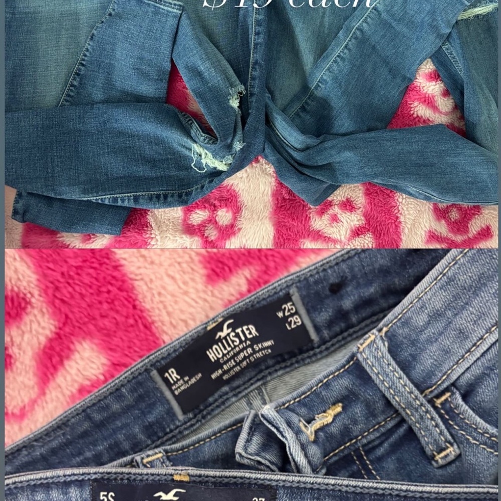 Hollister Blue Skinny Jeans Classic Indigo